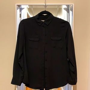 LOFT BUNDLE-Two loft blouses- black and ivory- $20 for both